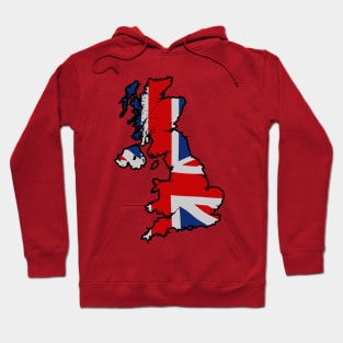 Great Britain (black outline) Hoodie